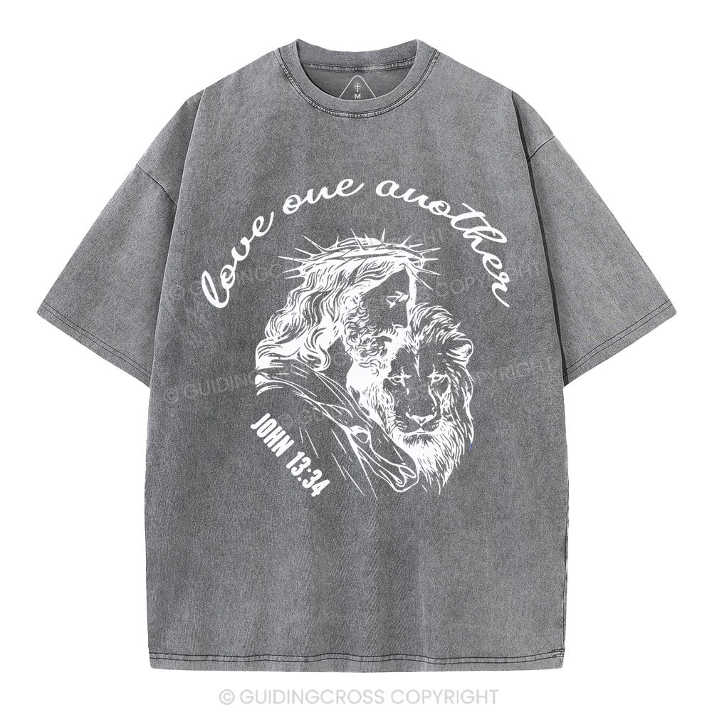 Love One Another Christian Washed T-Shirt