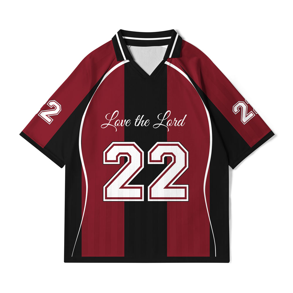 Love The Lord Christian Collar Jersey