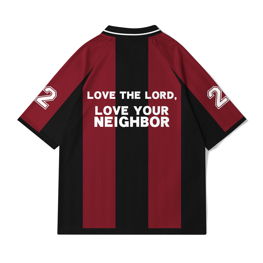 Love The Lord Christian Collar Jersey