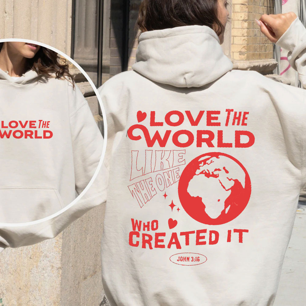 Love The World Christian Fleece Hoodie Set