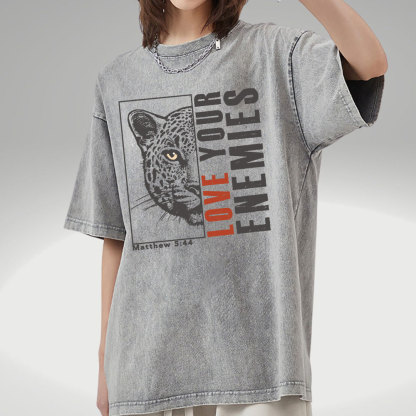 Love Your Enemies Christian Washed T-Shirt