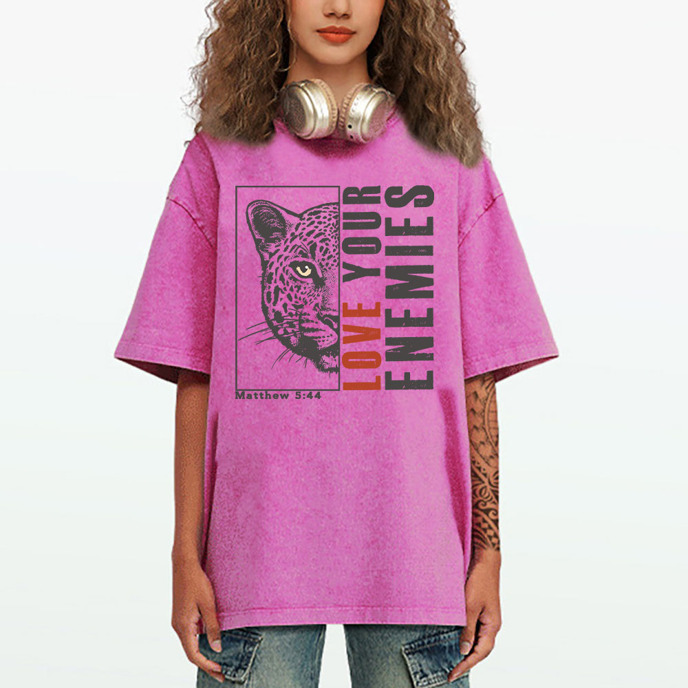 Love Your Enemies Christian Washed T-Shirt