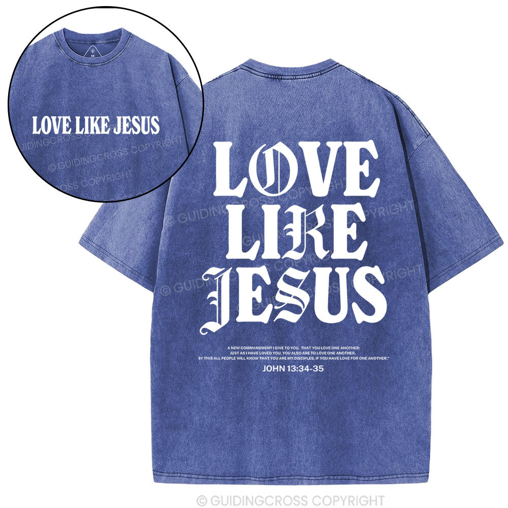 Double-sided sample washed T-Shirt Sale - GuidingCross