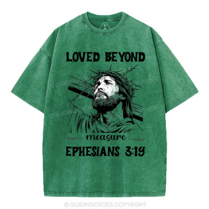 Loved Beyoud Measure Christian Washed T-Shirt