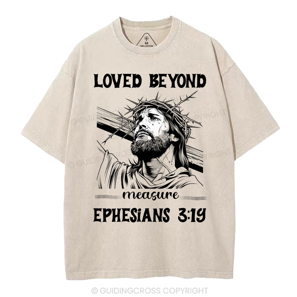Loved Beyoud Measure Christian Washed T-Shirt