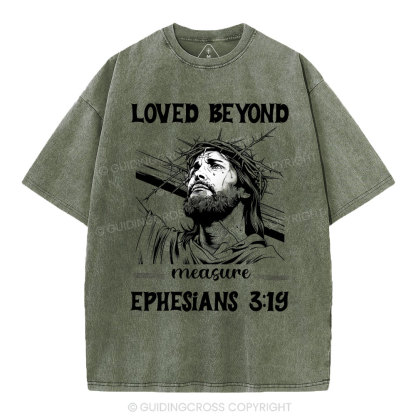 Loved Beyoud Measure Christian Washed T-Shirt