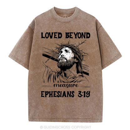 Loved Beyoud Measure Christian Washed T-Shirt