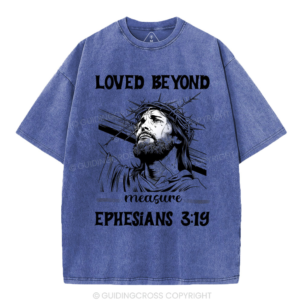Loved Beyoud Measure Christian Washed T-Shirt