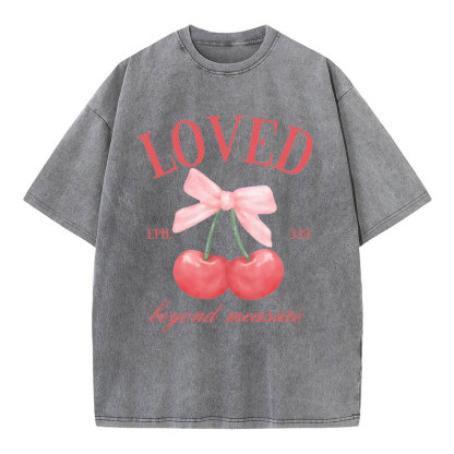 Loved Beyoud Measure Christian Washed T-Shirt