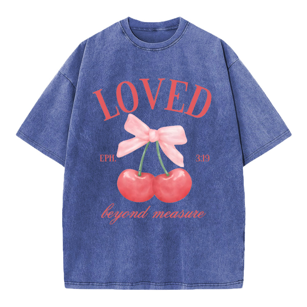 Loved Beyoud Measure Christian Washed T-Shirt