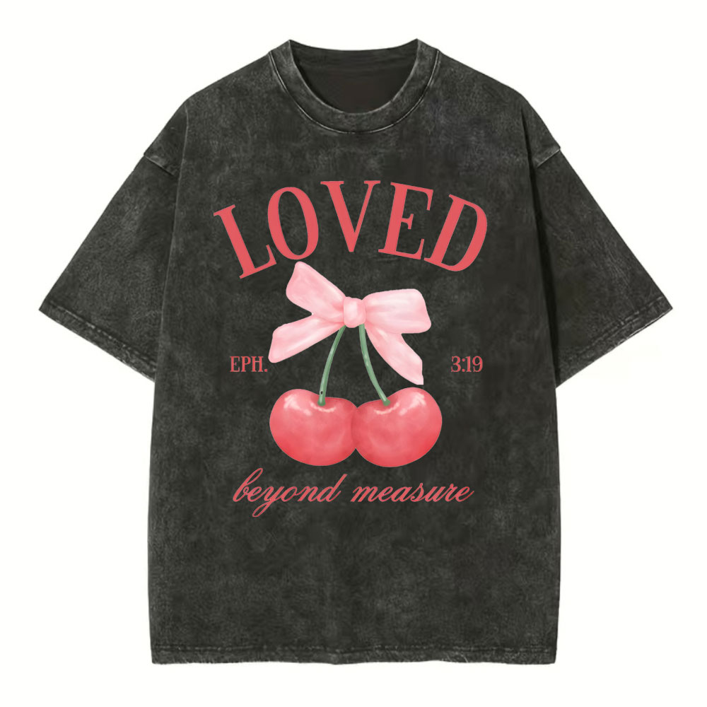 Loved Beyoud Measure Christian Washed T-Shirt