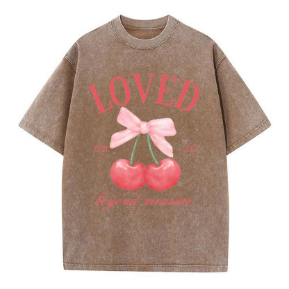 Loved Beyoud Measure Christian Washed T-Shirt