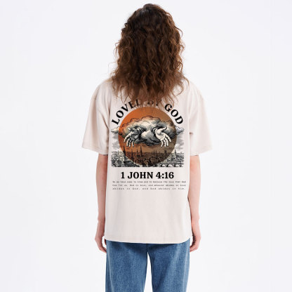 Loved By God Christian Washed T-Shirt