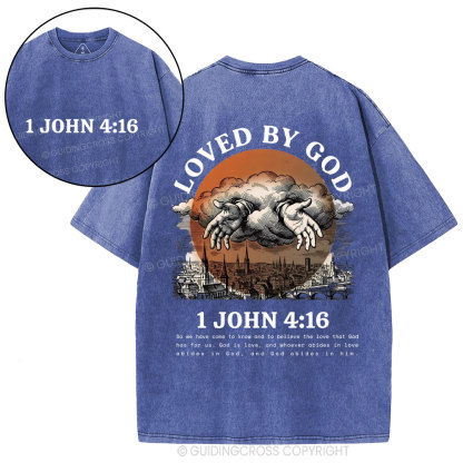 Loved By God Christian Washed T-Shirt