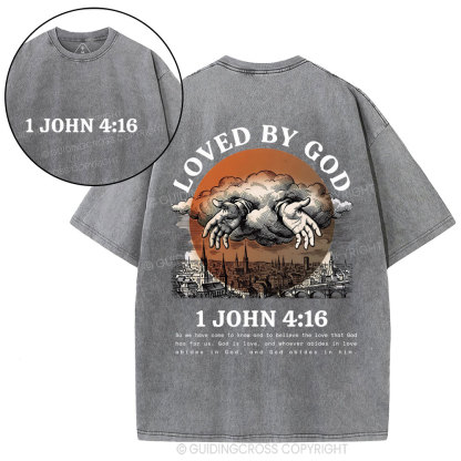 Loved By God Christian Washed T-Shirt