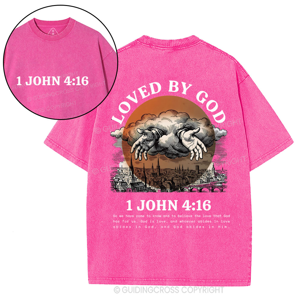 Loved By God Christian Washed T-Shirt