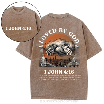 Loved By God Christian Washed T-Shirt