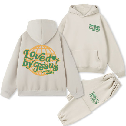 Loved By Jesus Christian Fleece Hoodie Set