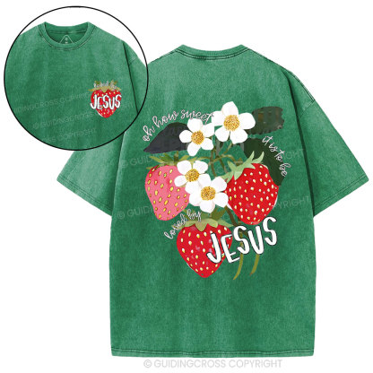 Loved By Jesus Christian Washed T-Shirt