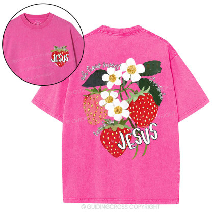 Loved By Jesus Christian Washed T-Shirt