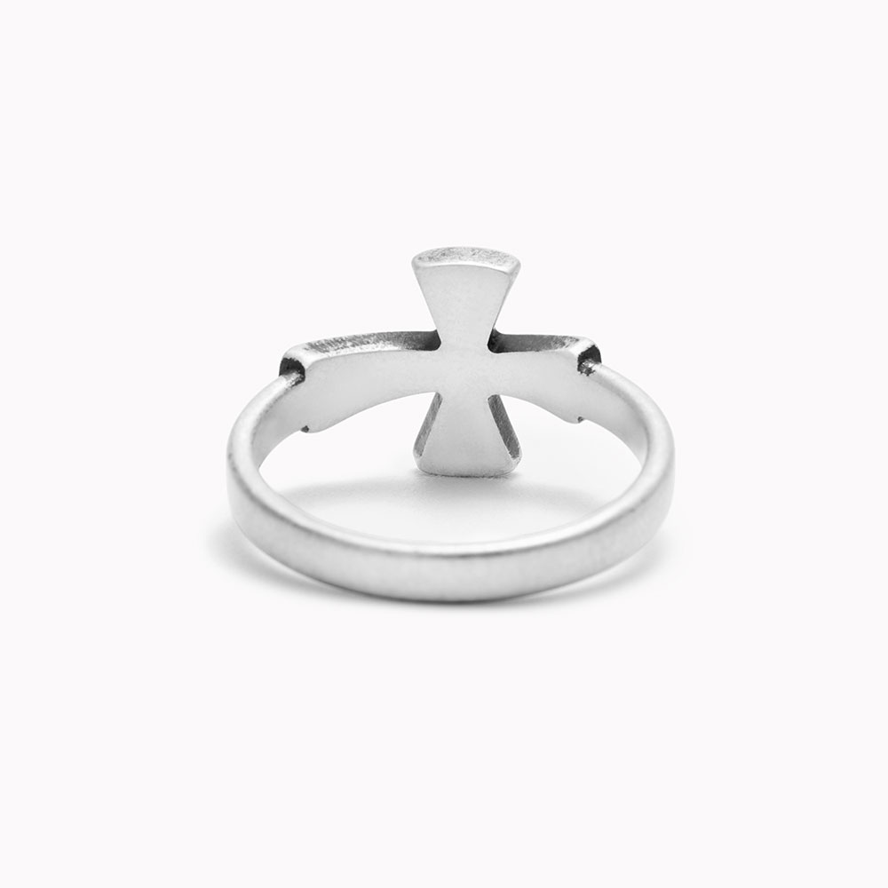 Lucky Cross Christian 925 Sterling Silver Ring