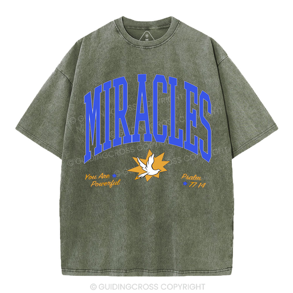 MIRACIES Christian Washed T-Shirt