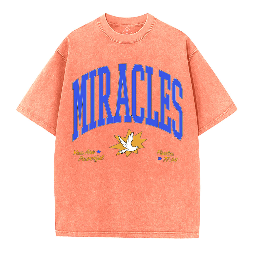MIRACIES Christian Washed T-Shirt