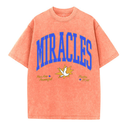 MIRACIES Christian Washed T-Shirt