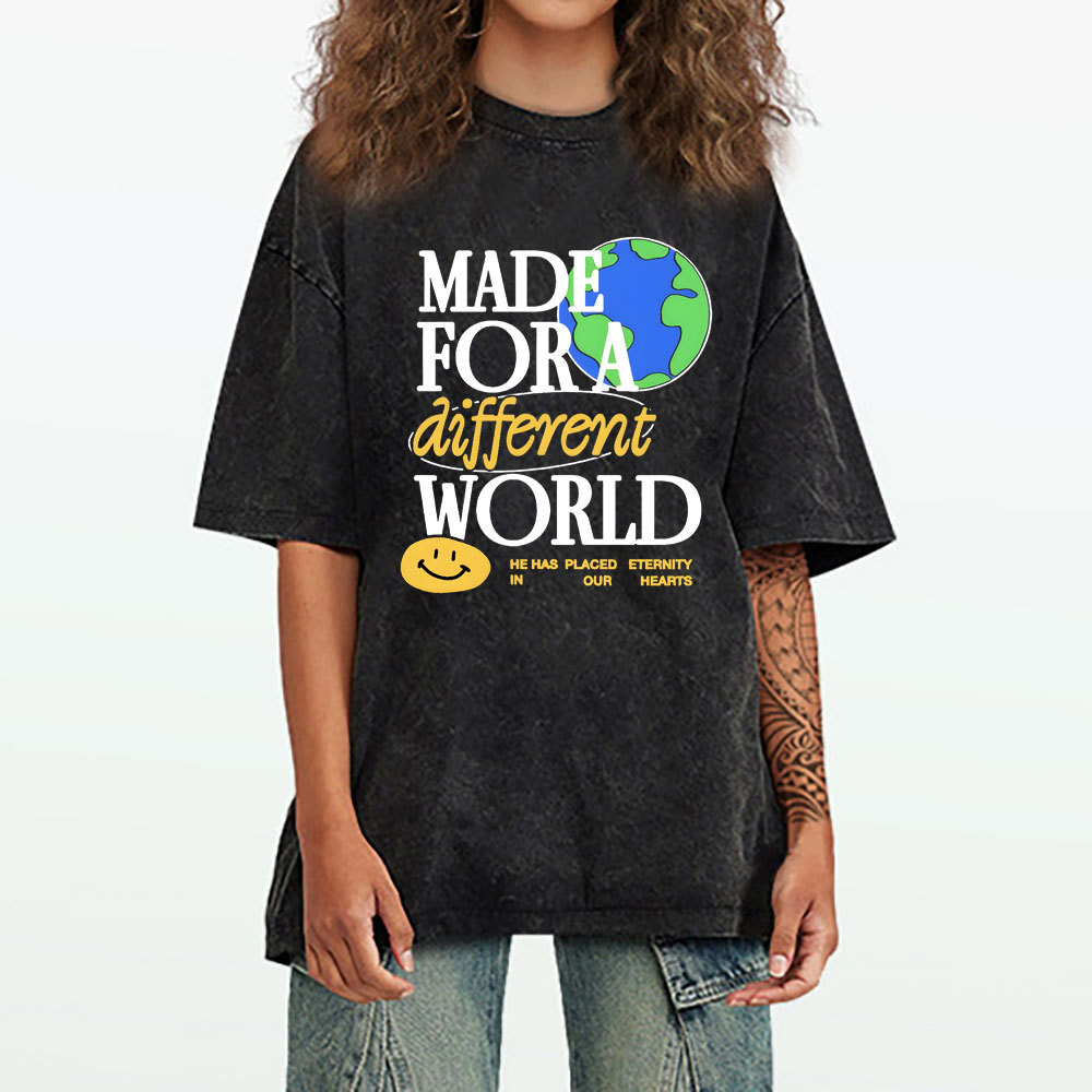 Made For Diffrent World Chirtstian Washed T-Shirt