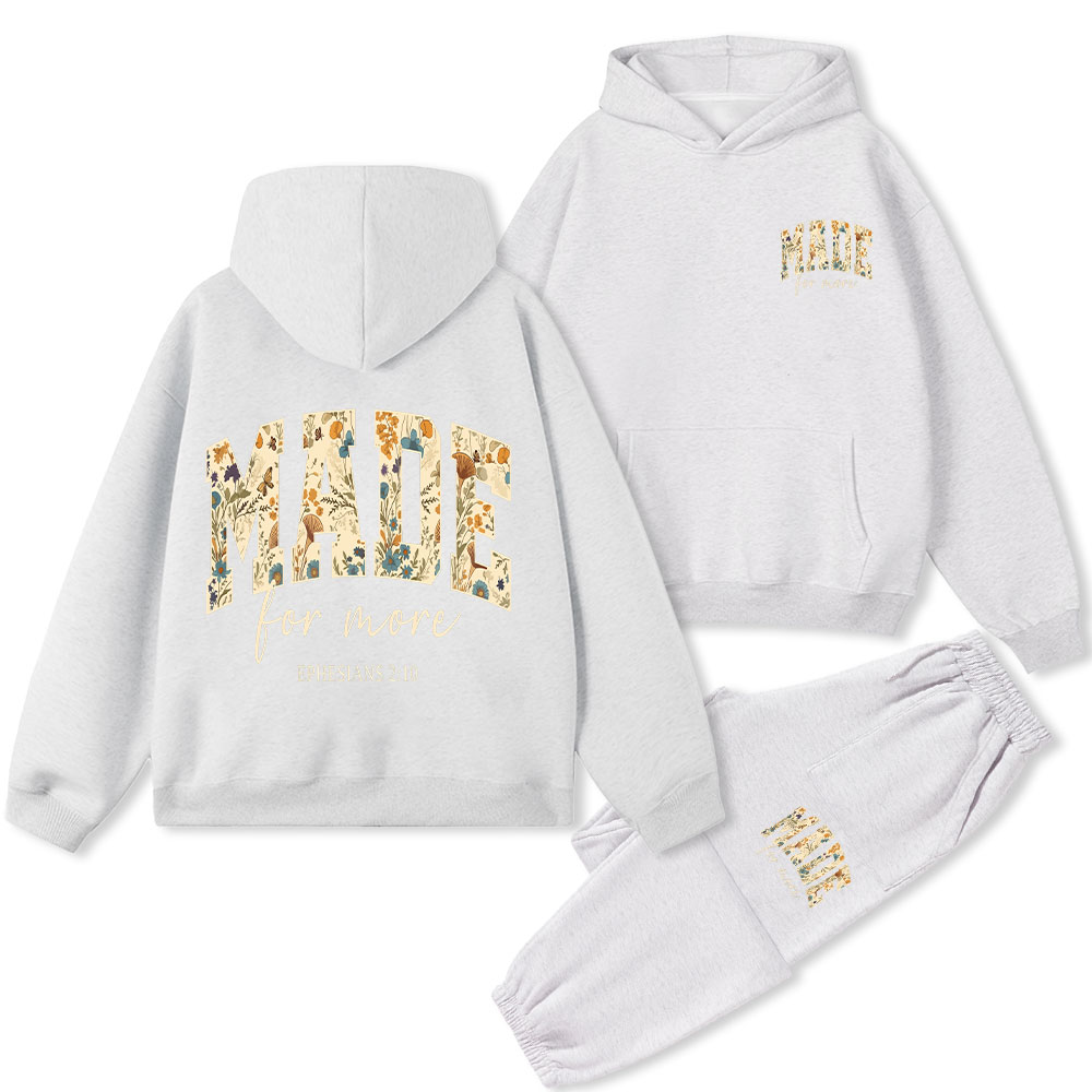 Made For More Boho Christian Premium Fleece Hoodie Set