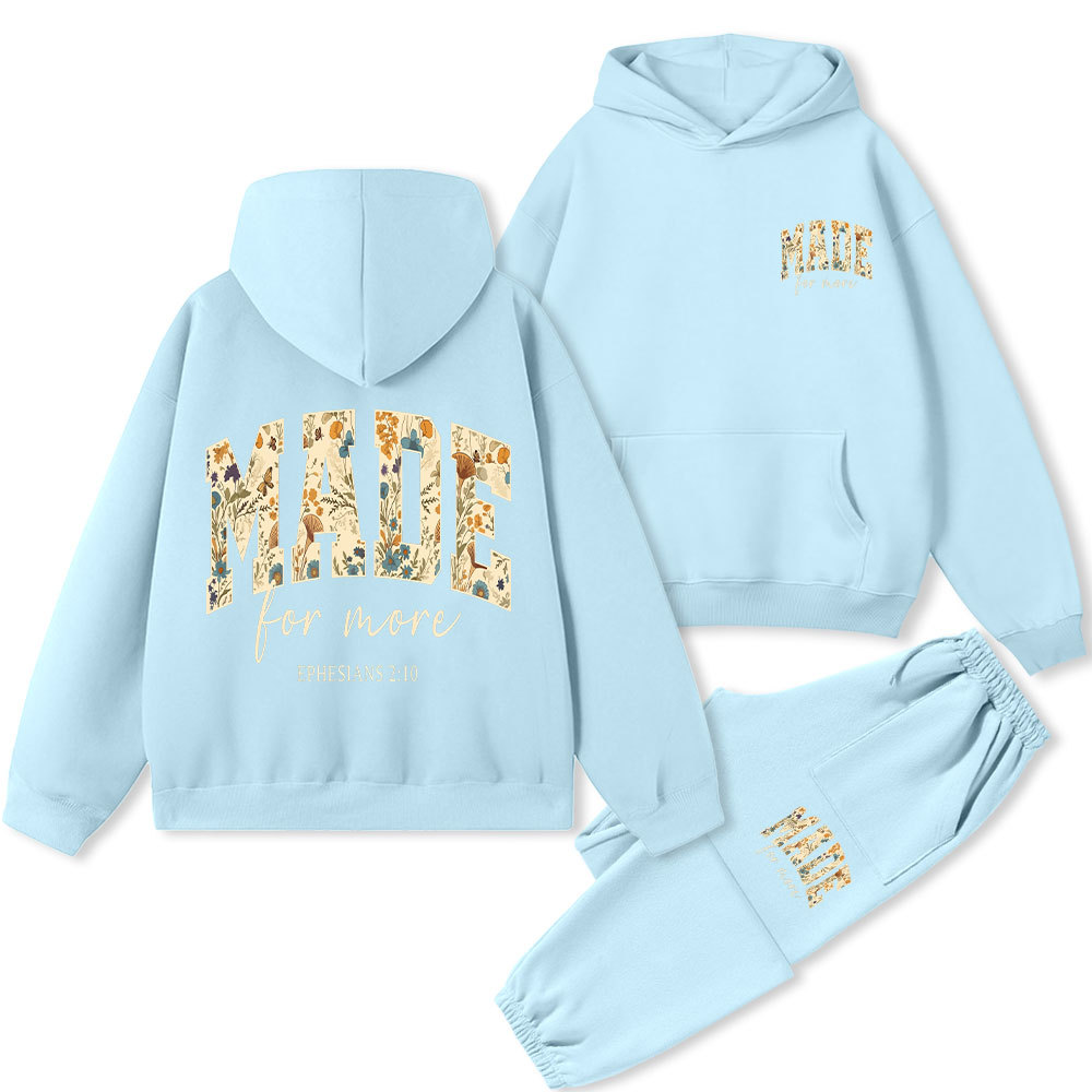 Made For More Boho Christian Premium Fleece Hoodie Set