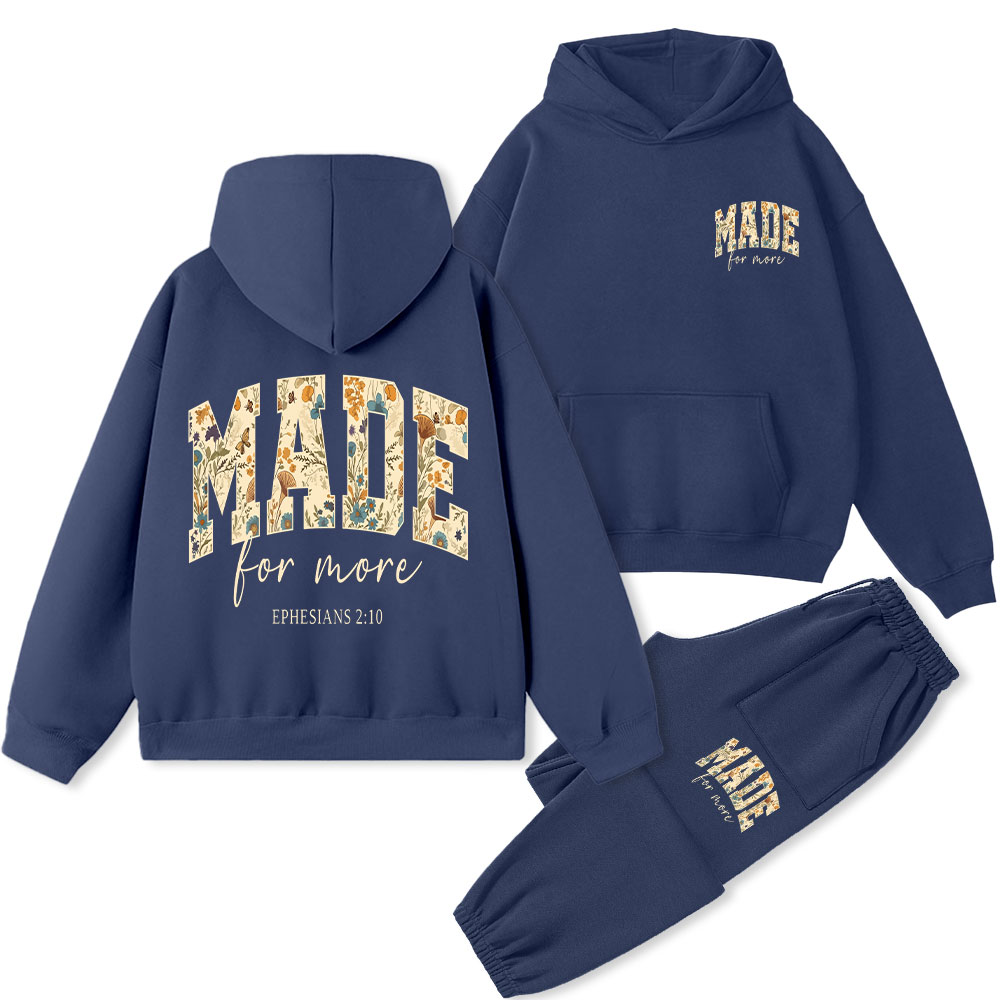 Made For More Boho Christian Premium Fleece Hoodie Set