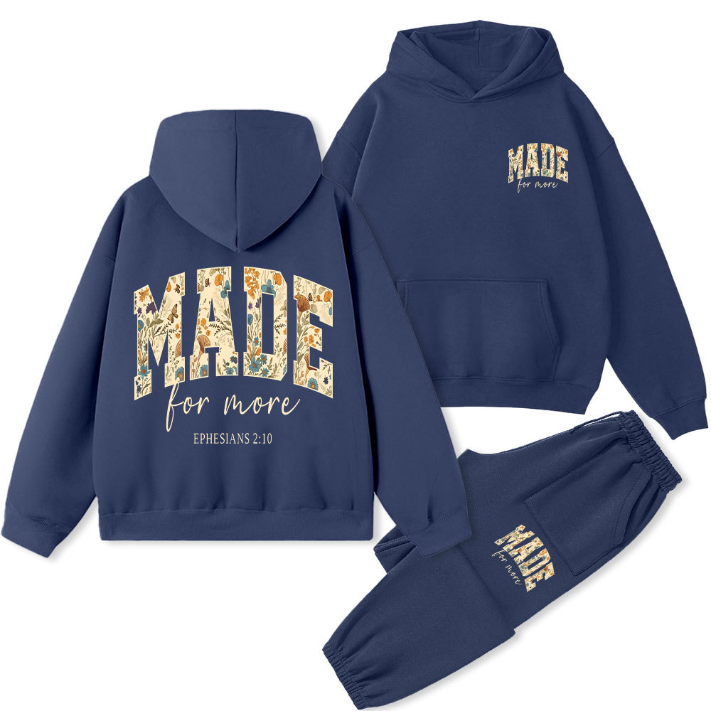Made For More Boho Christian Premium Fleece Hoodie Set
