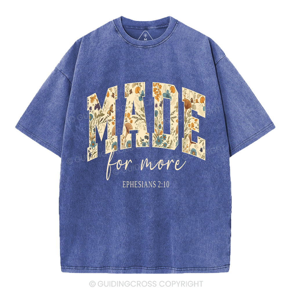 Made For More Boho Christian Washed T-Shirt