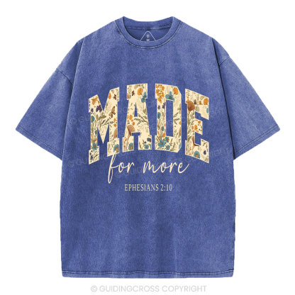 Made For More Boho Christian Washed T-Shirt