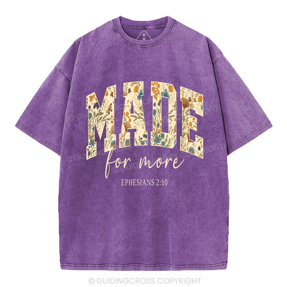 Made For More Boho Christian Washed T-Shirt