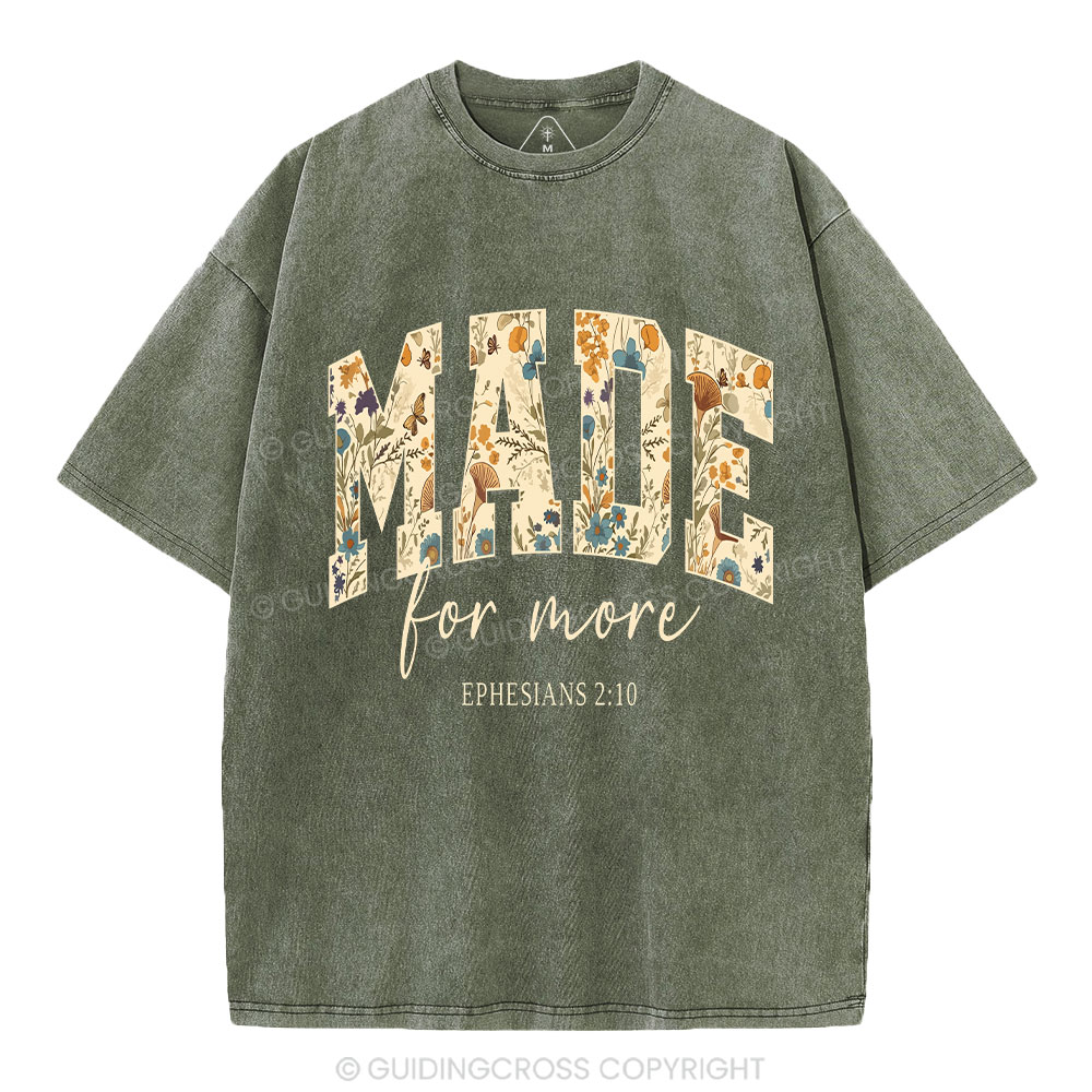 Made For More Boho Christian Washed T-Shirt