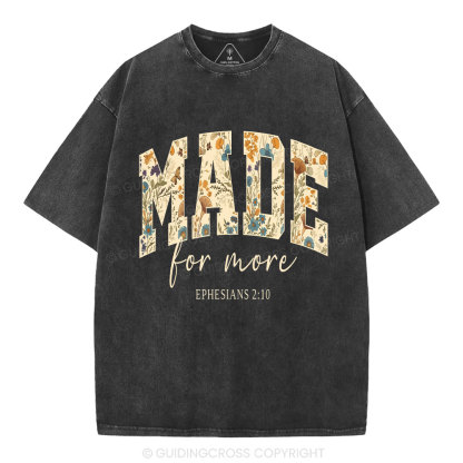 Made For More Boho Christian Washed T-Shirt