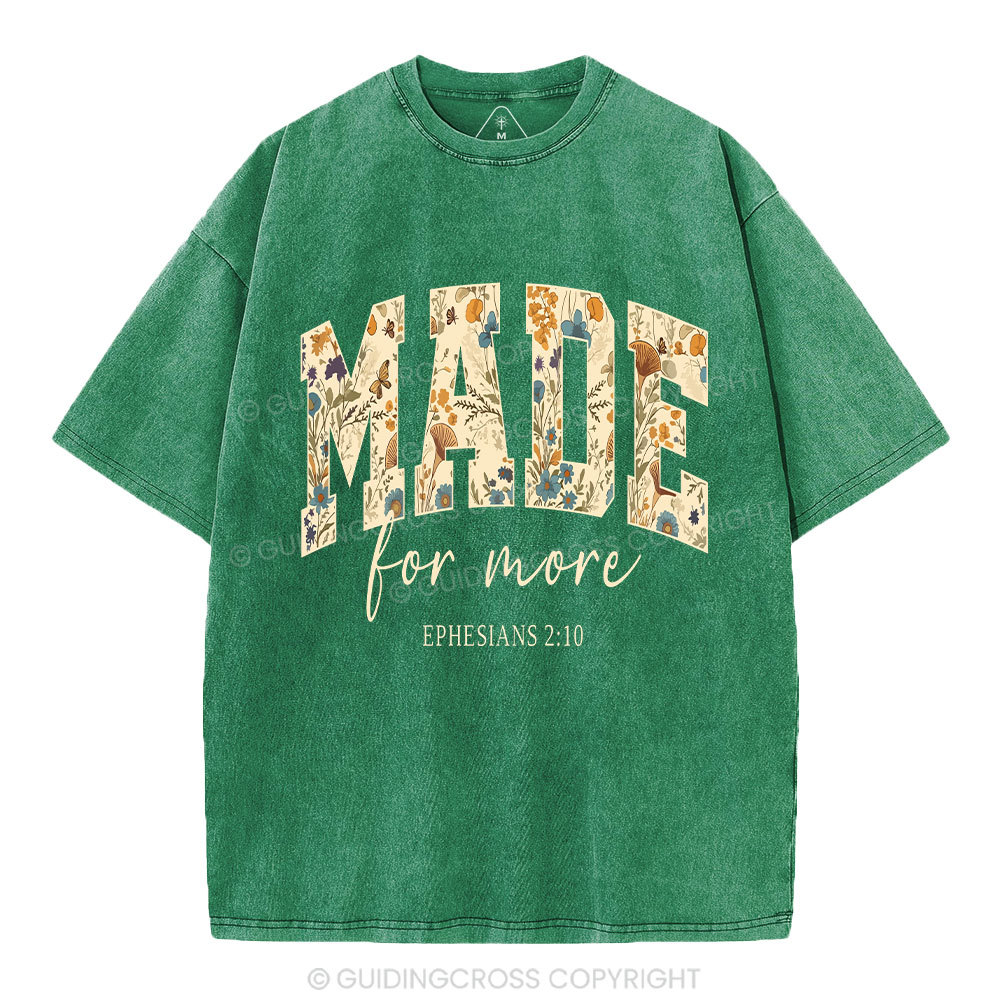 Made For More Boho Christian Washed T-Shirt