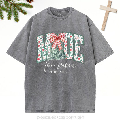 Made For More Christian Christmas Washed T-Shirt