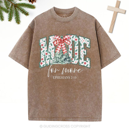 Made For More Christian Christmas Washed T-Shirt