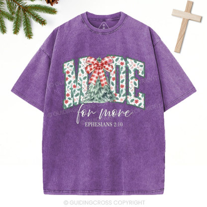 Made For More Christian Christmas Washed T-Shirt