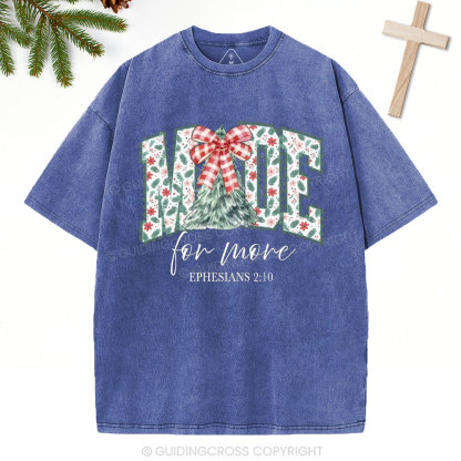 Made For More Christian Christmas Washed T-Shirt