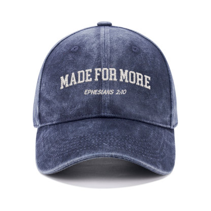 Made For More Christian Washed Hat