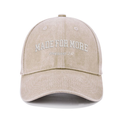 Made For More Christian Washed Hat
