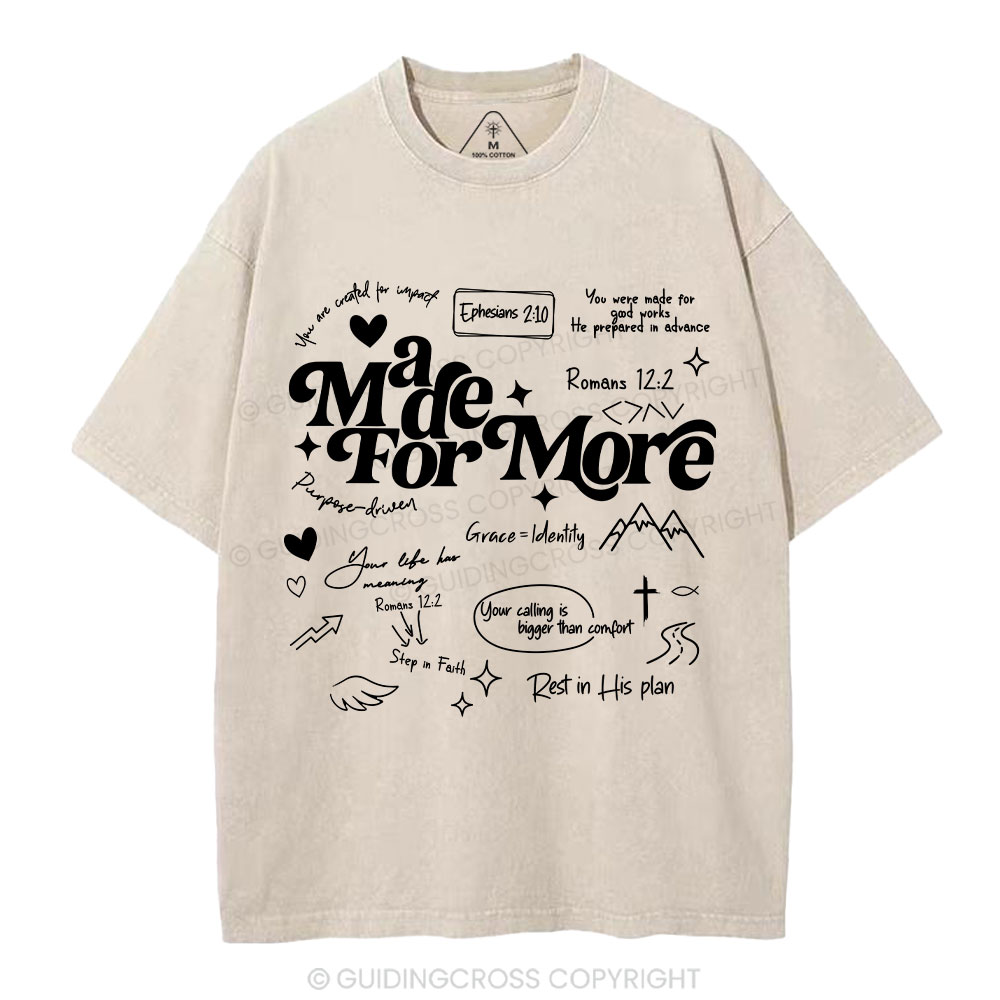 Made For More Christian Washed T-Shirt
