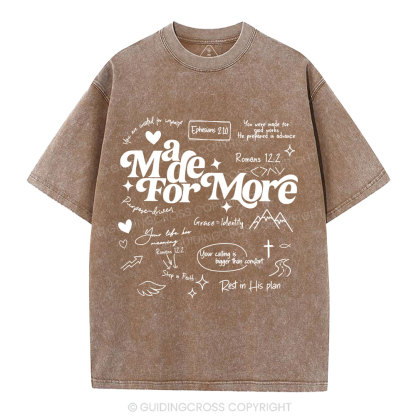 Made For More Christian Washed T-Shirt