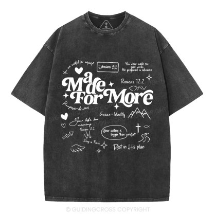 Made For More Christian Washed T-Shirt