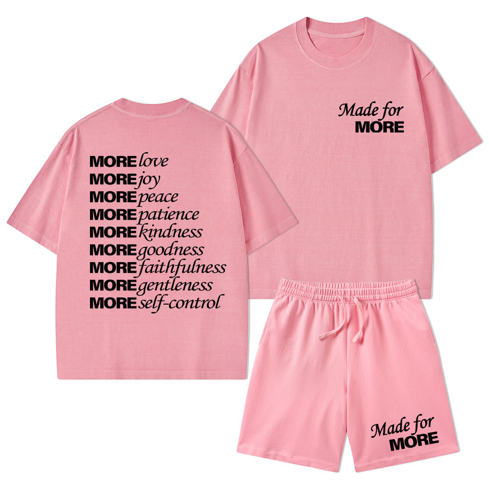 Made For More Christian Washed T-Shirt & Shorts