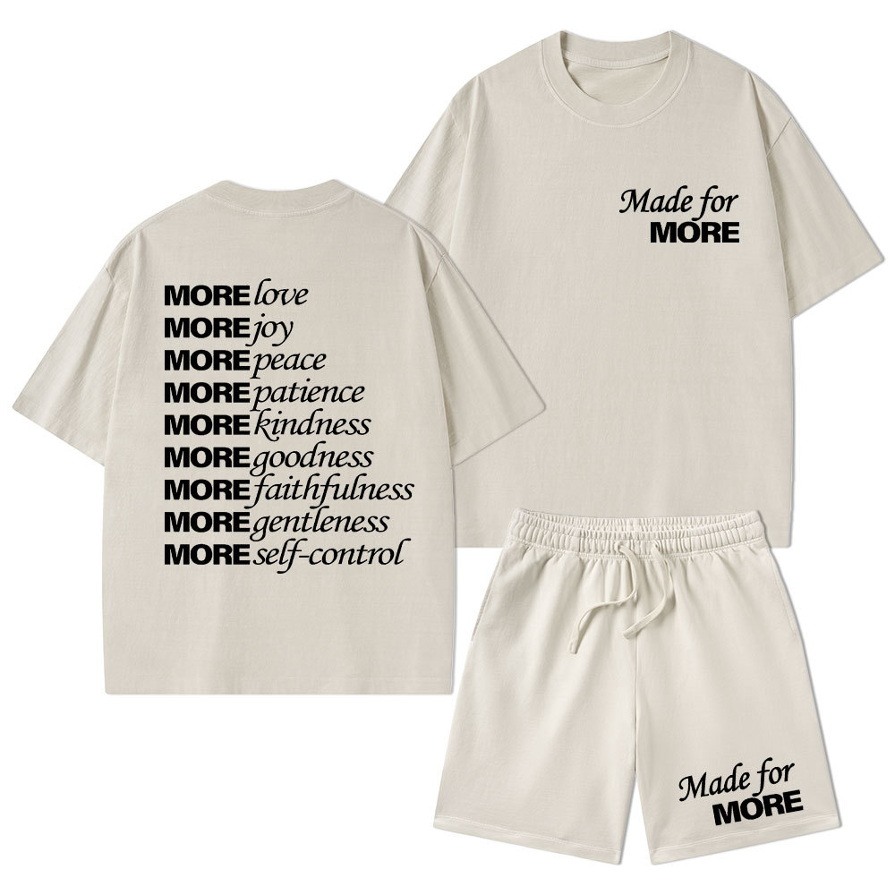 Made For More Christian Washed T-Shirt & Shorts